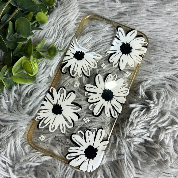 Kate spade floral white  and clear iPhone 12 Pro Max case - Picture 2 of 5